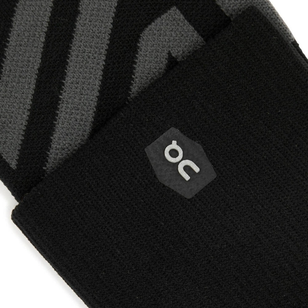 ON Performance Mid Stretch-jersey Socks Black And Grey Sz M - Picture 2 of 10